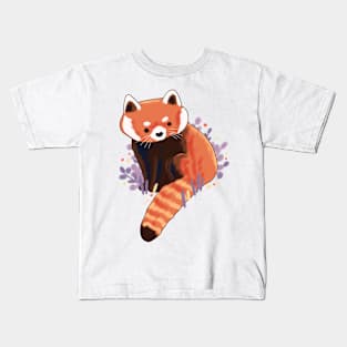 Red panda illustration Kids T-Shirt